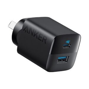 Anker USB C Charger Block, 33W 2 Port Compact Charger with Foldable Plug for iPhone 17/16 Series, Galaxy, and More (Cable Not Included, Black)