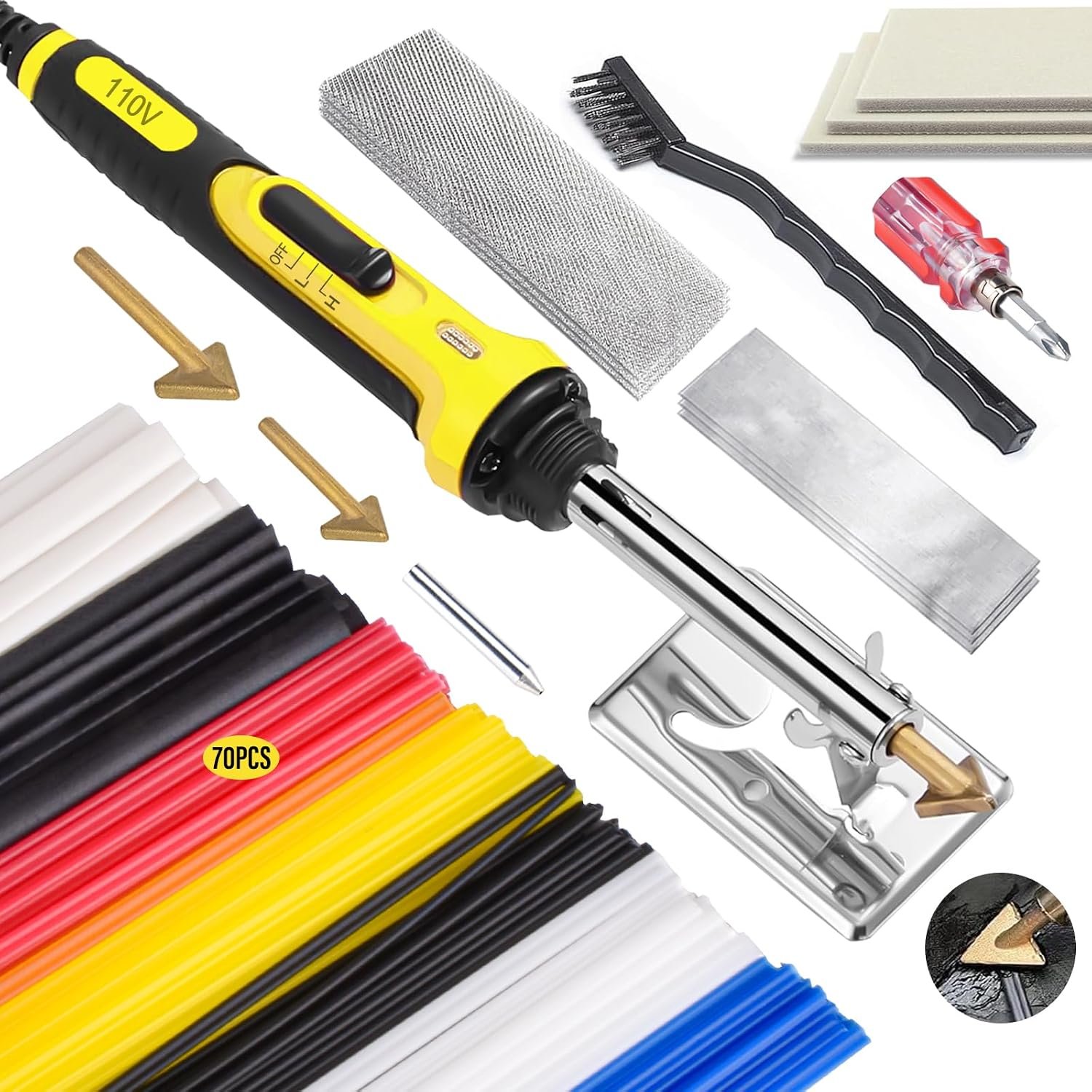 150W 3 IN 1 Plastic Welding Kit With 3-Speed Temperature Control