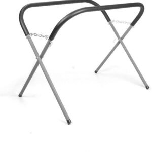 HORUSDY Automotive Panel Stand, Folding Fender Stand, 225kg Capacity, Adjustable Hight 43-86cm, Powder-Coated Tubular Steel, Rubber Feet, For Garages, Repair Shops, and DIY