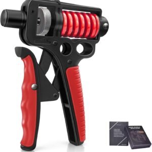 NASHRIO grip & Finger Strength Training Device (165 KG) - Adjustable Hand Grip Strengthener, Non-Slip Finger Exerciser for Musicians, Athletes, Hand Rehab, 10-363Lbs (5-165kg) Resistance