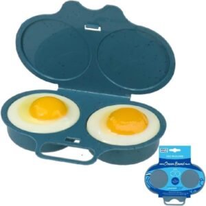 White Magic 100% Ocean Bound Plastic Microwave Egg Poacher – 2-Egg Poacher