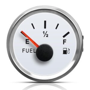 White 0-30 ohm Fuel Gauge Fit for Cars Motorcycles Ships Tractors Yachts