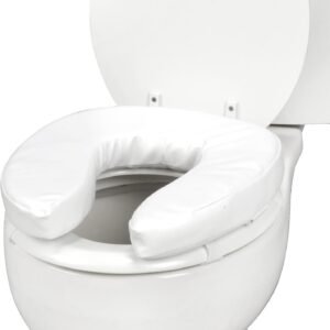 Duro-Med Toilet Seat Cushion, Cushioned Toilet Seat, Padded Toilet Seat Cover, Vinyl, Easily Cleaned, 2 Inch