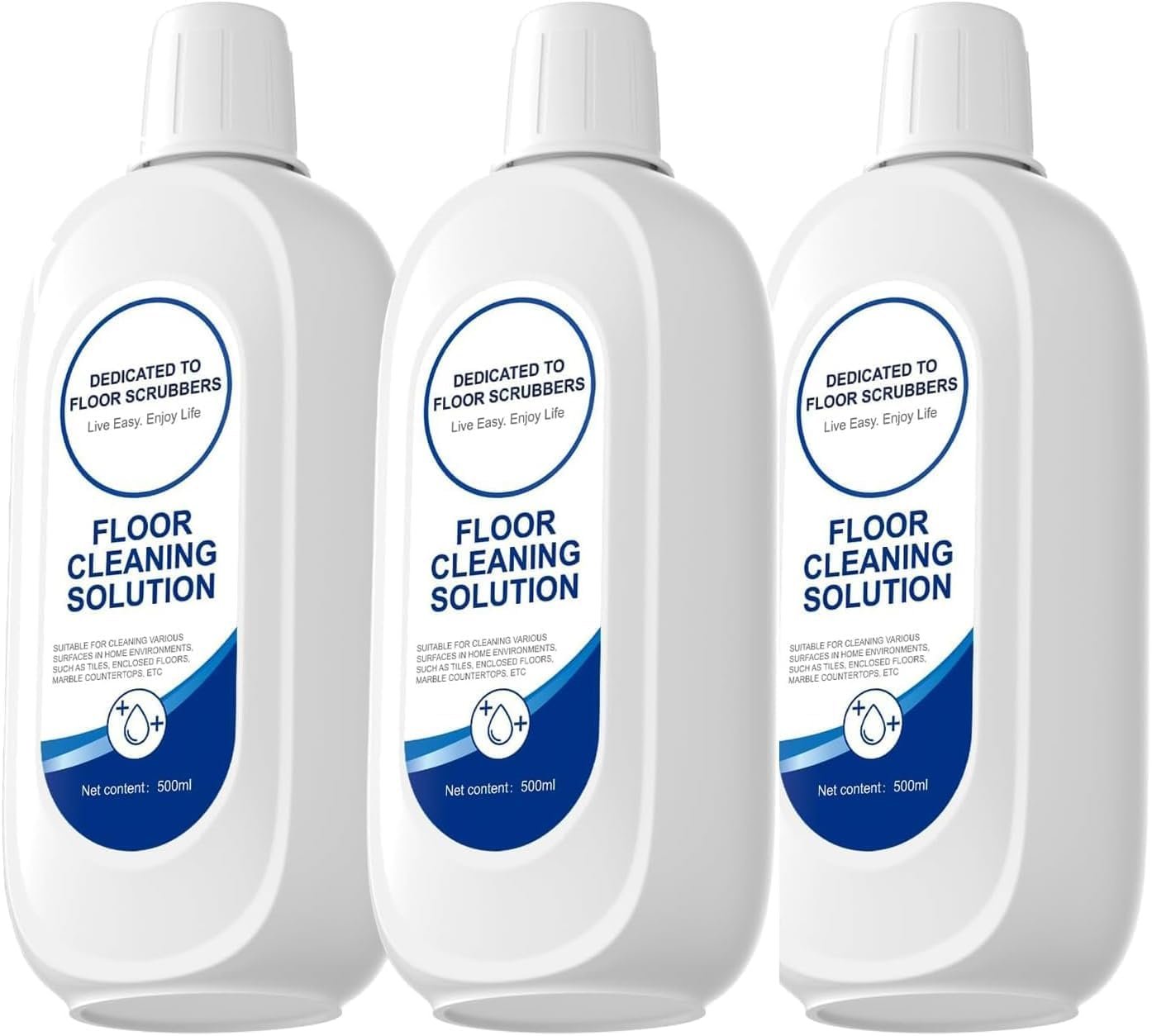 Floor Cleaning Solution Compatible With Tineco, Deep Cleans for Multiple Hard Floors, Suitable With All Robot Vacuums with Mopping and Cordless Wet/Dry Vacuum Mop Cleaner (Original 3 Bottle)