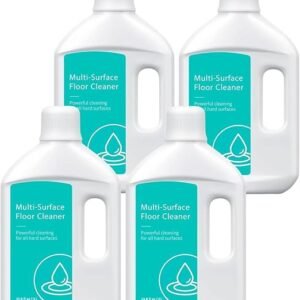 4L (4 Bottle) Multi-Surface Floor Cleaner Solution, Compatible with Dreame series X50 Ultra/X40 Ultra/L40 Ultra/L10s Ultra/L20 Ultra/L30 Ultra/D10 Plus Robot Vacuum Floor Cleaner Liquid Refill