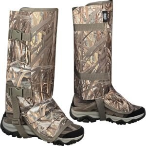 Snake Gaiters for Hunting, Snake Chaps, Snake Guards for Legs, Snake Bite Protection for Lower Legs,Snake Proof Boots for Men Women