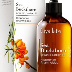 Gya Labs Organic Sea Buckthorn Oil for Skin & Face - Cold Pressed Unrefined Sea Buckthorn Carrier Oil for Hair, Nails & Body (50ml) - Soothing & Moisturizing