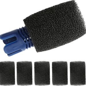 Tail Sweep Pro with Scrubber, Tail Sweep Pro TSP10S Replacement for Polaris 280, 380, 360, 3900 Sport, 180, 1 Tail Sweep Pro with 6 Foam Scrubber for Polaris Three Wheel Pressure Cleaners