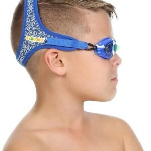 Frogglez Anti-Fog Swimming Goggles for Kids under 10 (Ages 3-10) Recommended by Olympic Swimmers; Premium Pain-Free Strap