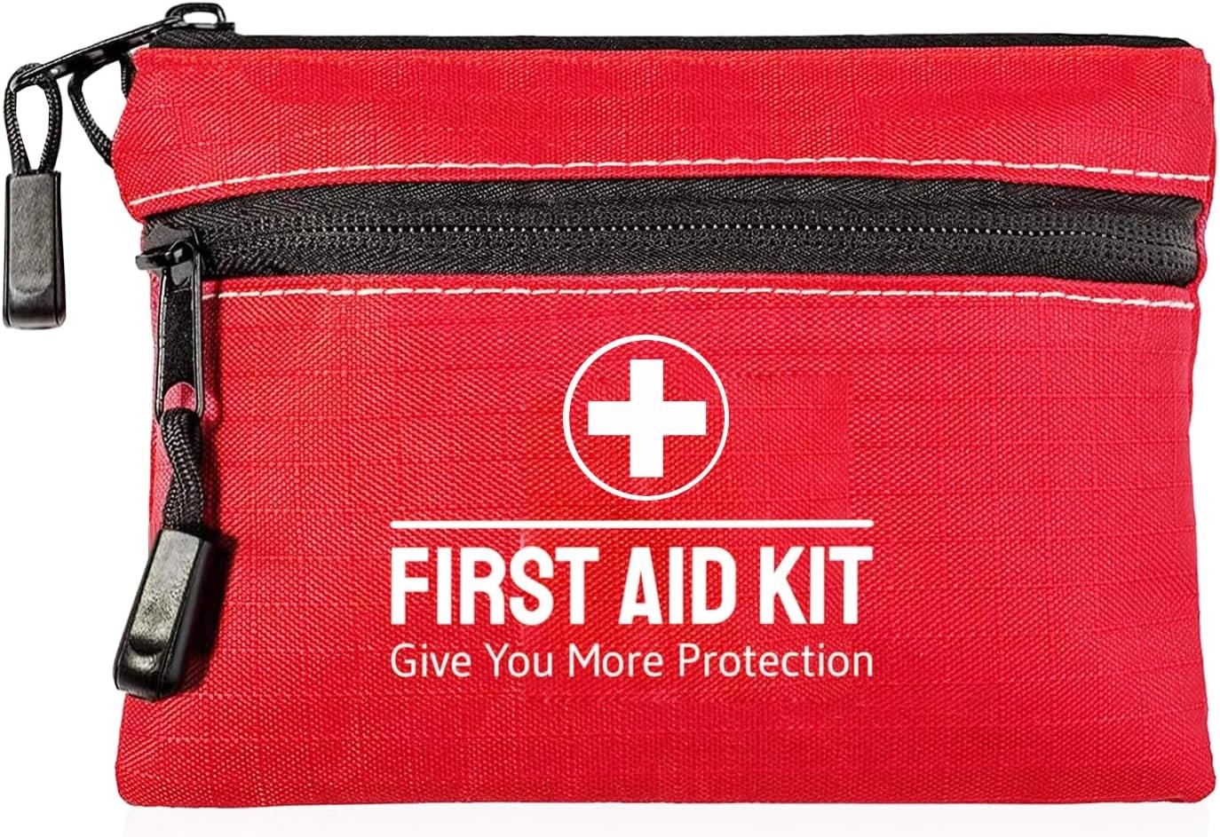 First Aid Kit 100 Pices Survival Kit Pocket Sized Pouch, Lightweight & Compact with Dual Zippers (AU)