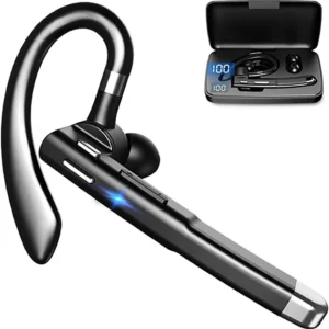 Bluetooth Earpiece for Cell Phones, Bluetooth Headset V5.1 with Mic Noise Cancelling, Waterproof Hands-Free Earphones Wireless Headphone, for Business/Office/Driving Compatible with Android/iPhone
