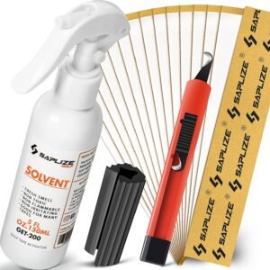 SAPLIZE Golf Grip Kits for Regripping Golf Clubs, Options Including 15 Golf Grip Tape Strips, Grip Solvent, Hook Blade & Rubber Vise Clamp