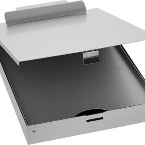 Amazon Basics Metal Clipboard with 2 Compartments and Interior 250 Sheet Paper Storage, 35.79 x 23.39 x 6.6 cm