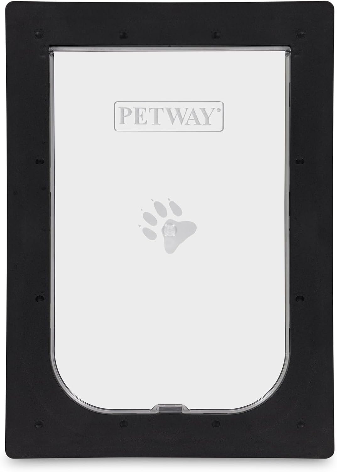 Petway Large Pet Door for Security Screen Doors & Flyscreens – Lockable & UV-Resistant Dog Door for Dogs – Black