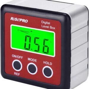 Digital Level Box Angle Gauge Protractor Inclinometer Bevel Box with Magnet Base & LCD Backlight, Calculating for Carpentry, Building, Masonry, Automobile