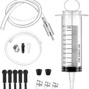 Syringe Brake Oil Bleed Kit 100ml with Hose Check Valve