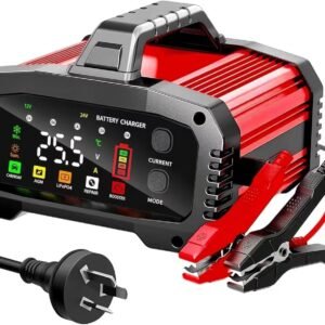 25A Smart Car Battery Charger, 12V/24V Repair Mode for LiFePO4 Lithium AGM