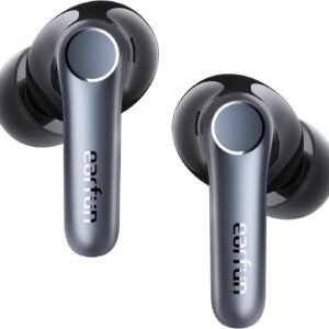 [2024 VGP Winner]EarFun Air Pro 4 Adaptive Hybrid Noise Cancelling Wireless Earbuds Bluetooth,Qualcomm Snapdragon Sound, aptX™ Lossless,6 Mics AI cVc Call,LDAC Hi-Res Audio, 52H Playtime, BT5.4, Black