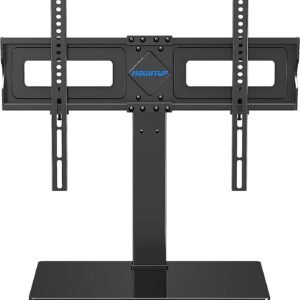 MOUNTUP Universal TV Stand, Table Top TV Stands for 37 to 65, 70 Inch Flat Screen TVs - Height Adjustable, Tilt, Swivel TV Mount with Tempered Glass Base Holds up to 40kg, Max VESA 600x400mm MU0031 Search by: Search on ebay Search on Walmart Search on Aliexpress ASIN : B0CCDLXVWGSubmit #744 in electronics # Brand: MOUNTUP Product information/details