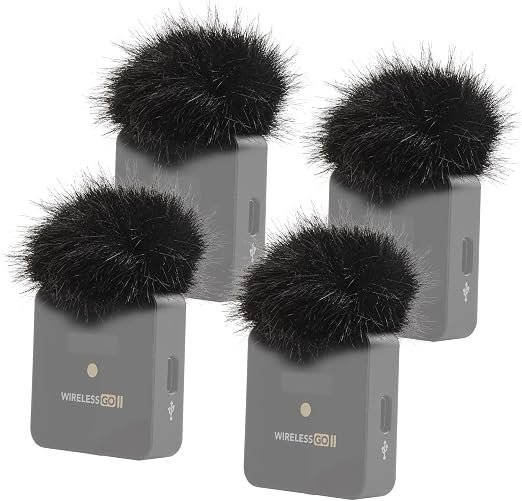 Mic Windscreen for Rode Wireless Me/Rode Wireless Go Ii/Wireless Pro, Furry Pop