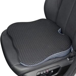 Car Seat Cushion Memory Foam Wedge Cushion, Ergonomic for Booster Car, (Booster Cushion)