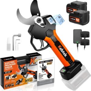 Kebtek Cordless Electric Pruning Shears 40MM Compatible with Extension Pole
