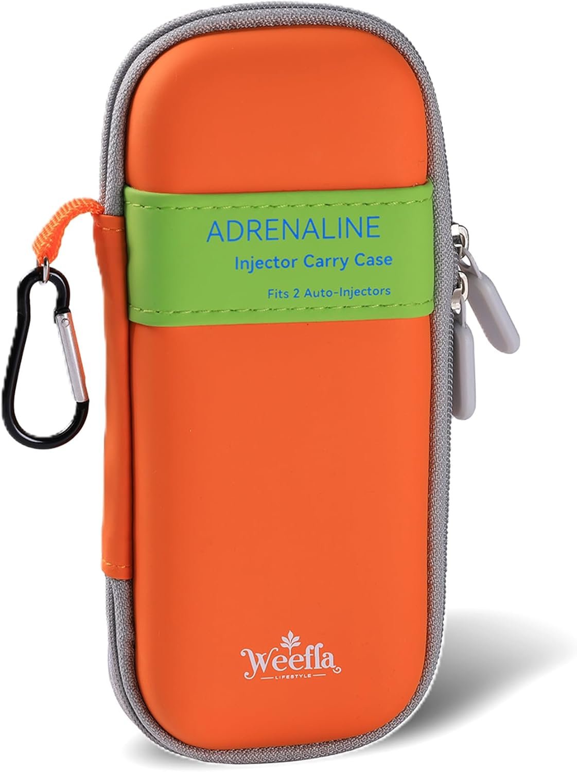 Protective Carry Case for 2 EpiPen Auto-Injectors, Green