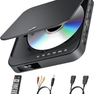 ARAFUNA Mini DVD Player, HDMI Small DVD Player for TV with All Region Free