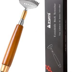 Telescopic Back Scratcher for Women Men, Wooden Handle Extendable