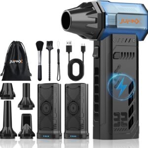Electric air Duster,250,000RPM Super Power mini Blower,2 Swappable Battery