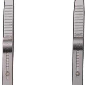 Tweezers, Precision Tweezers Set, Anti-Static Stainless Steel Curved of Tweezers, for Electronics, Laboratory Work, Jewelry-Making, Craft, Soldering, Etc（2 PCS）