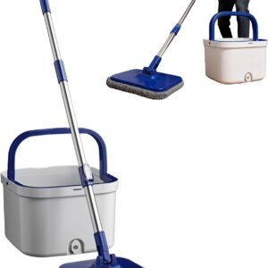 Spin Mop 360 Degree Rotating Adjustable Handle Non-Slip Grip