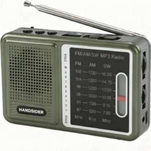 FM AM SW Transistor Radio with Rechargeable Battery, Portable Pocket Radio with MP3 Music Player, Mini Battery Operated Shortwave Emergency Tool, Type C Charging & Headphone Jack(Music Player Version)